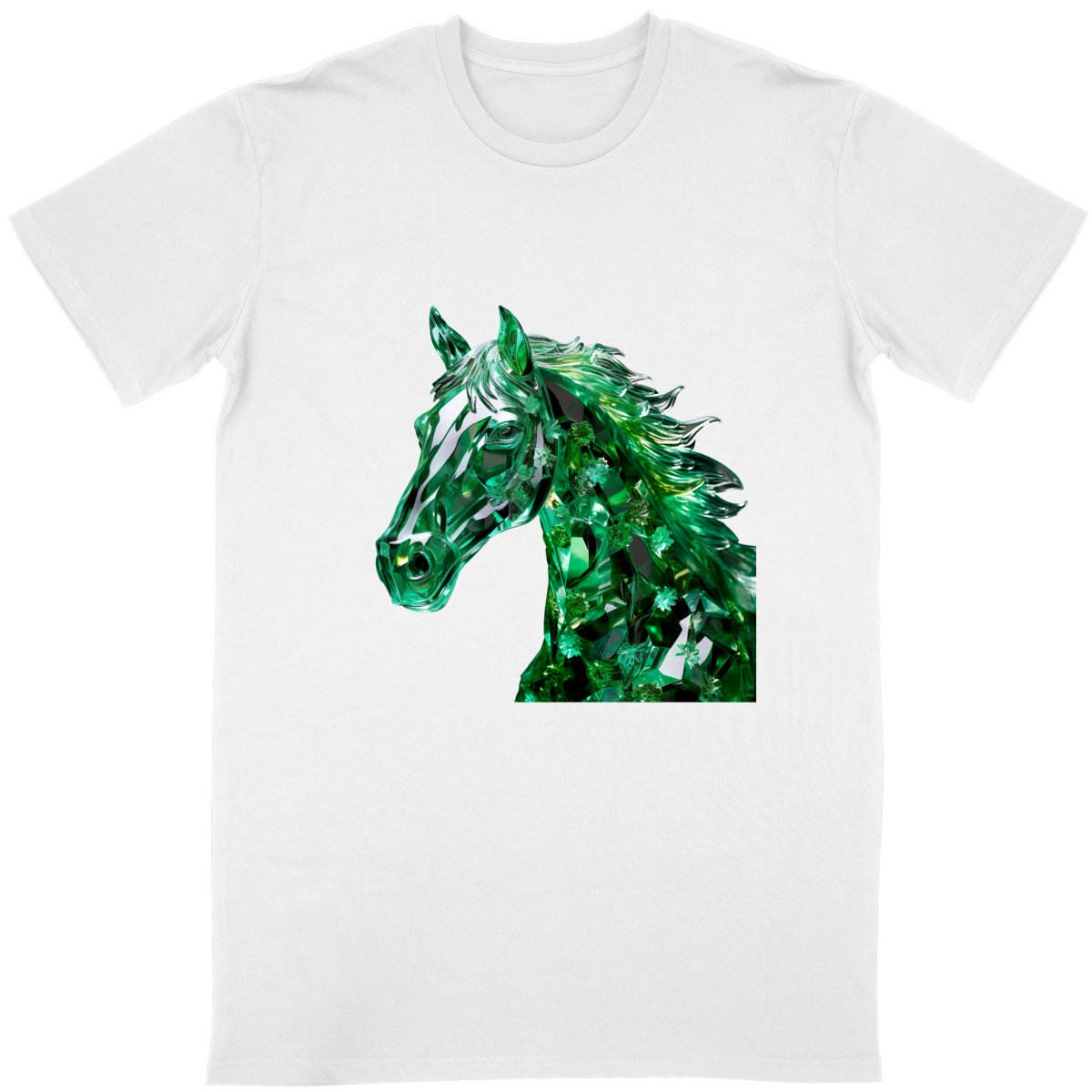 T-shirt Cheval cristal vert