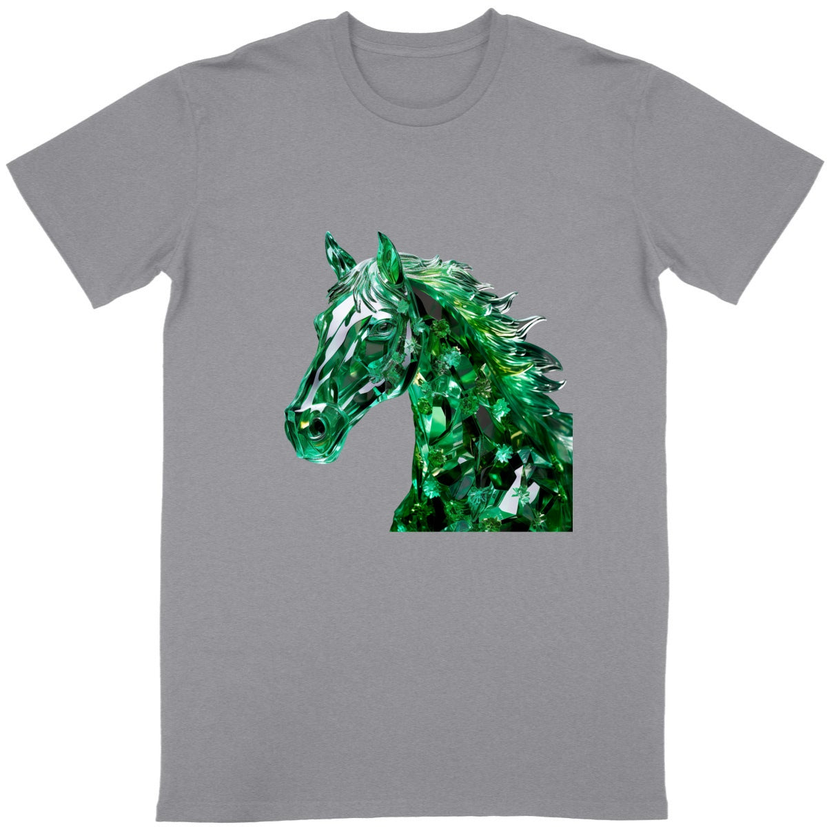 T-shirt Cheval cristal vert